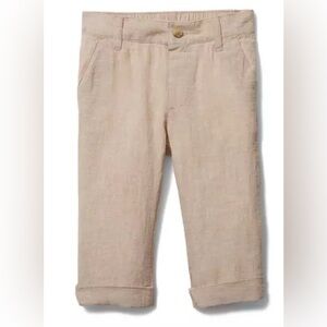 Janie and Jack Baby size 18/24 mos Khaki Linen Pant